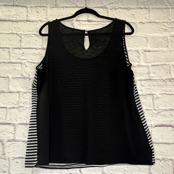 Lane Bryant Striped Sleeveless Top 18/20 - Picture 2 of 6